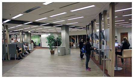 Hicks Undergraduate Library entryway 2014