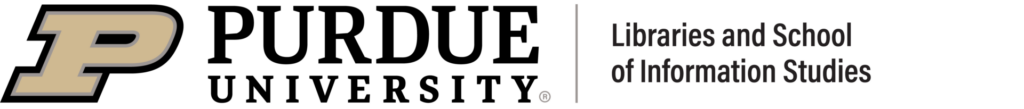 Purdue University Libraries and School of Information Studies logo