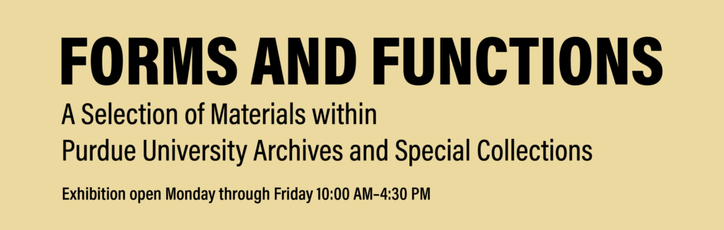 Forms and Functions exhibition banner